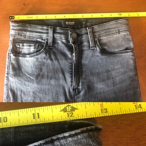 Hudson Dark Grey Barbara Super Skinny Jeans - Picture 13 of 13